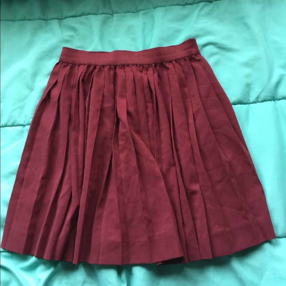 Maroon skirt